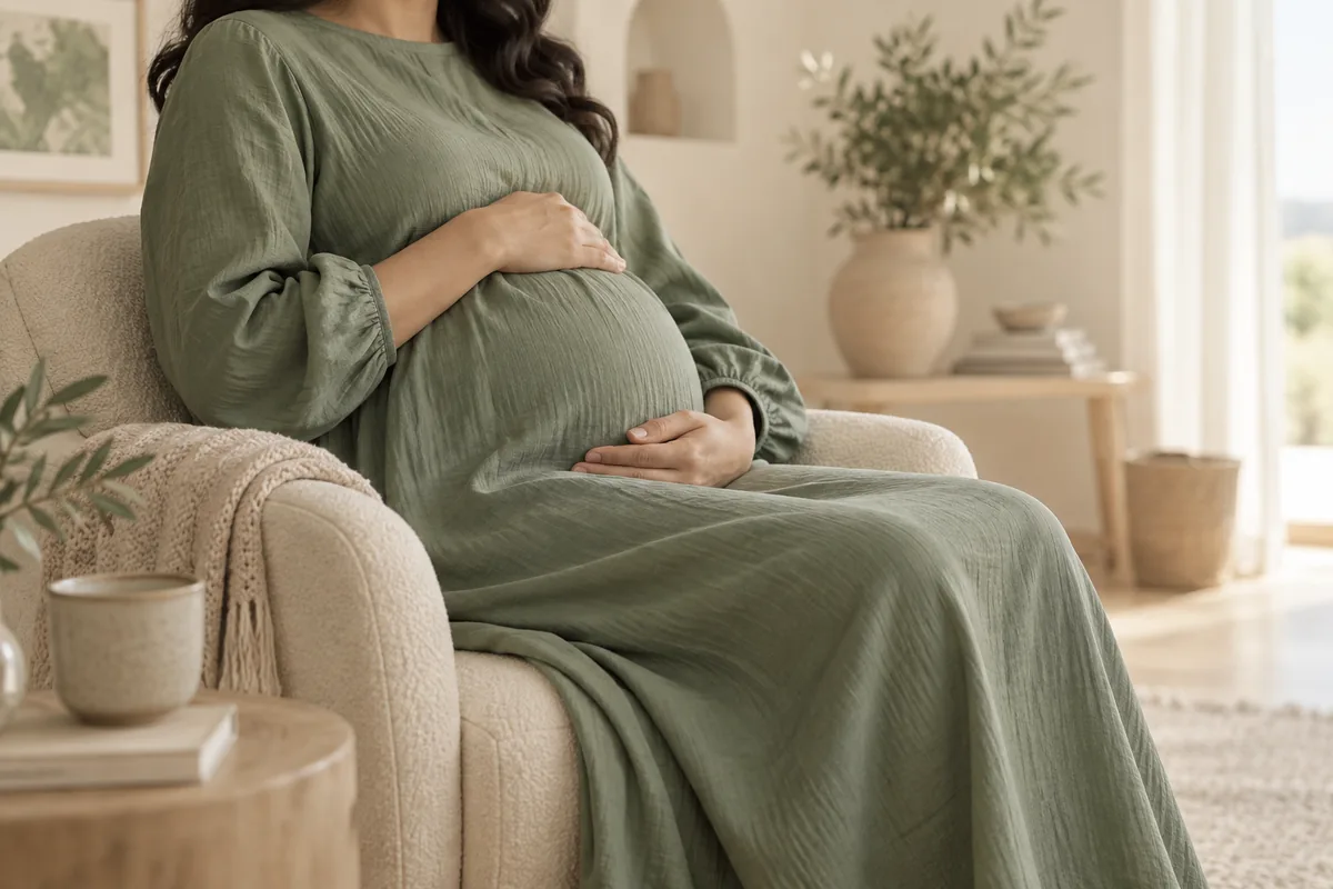 صورة توضيحية للراحة أثناء الحمل